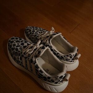 Adidas Kids' Black and White Patterned Sneakers